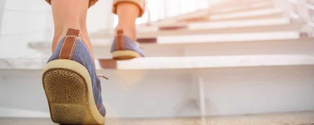 Climbing stairs